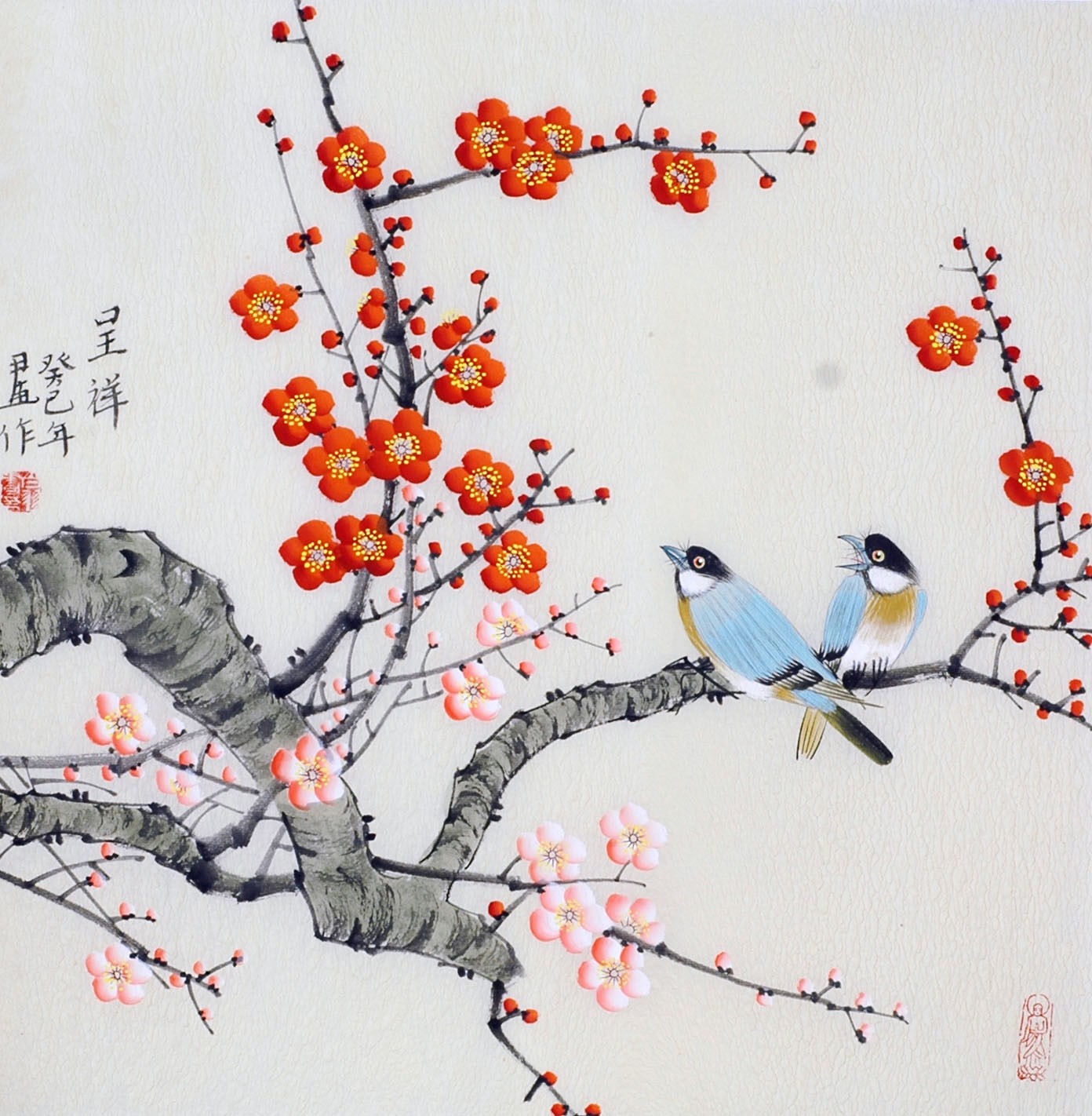 Chinese Flowers&Trees Painting - CNAG012130