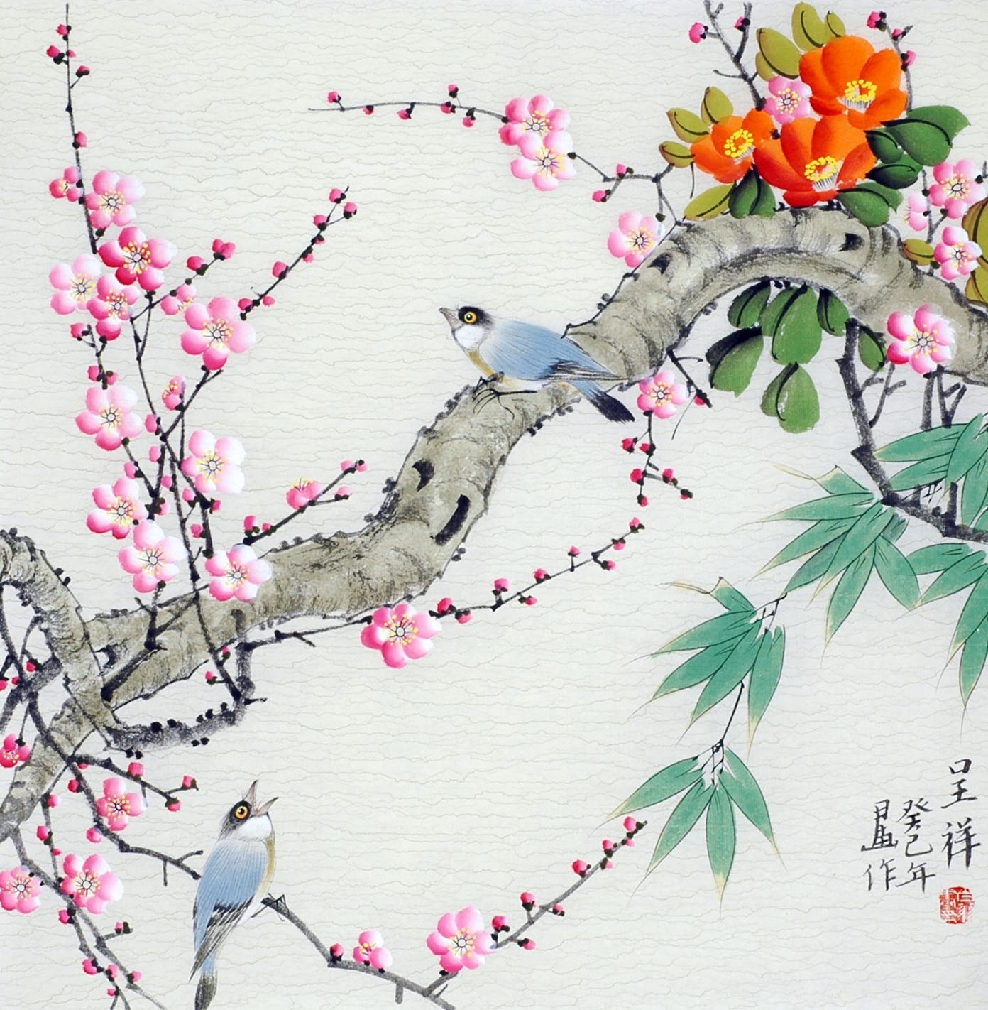 Chinese Flowers&Trees Painting - CNAG012137