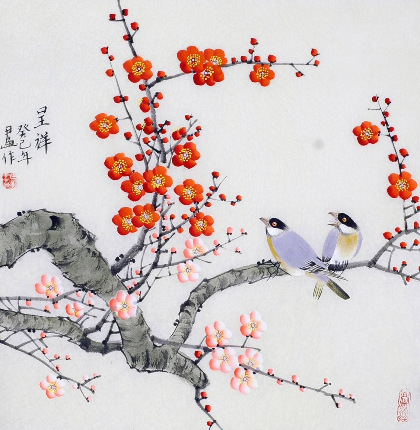 Chinese Flowers&Trees Painting - CNAG012141