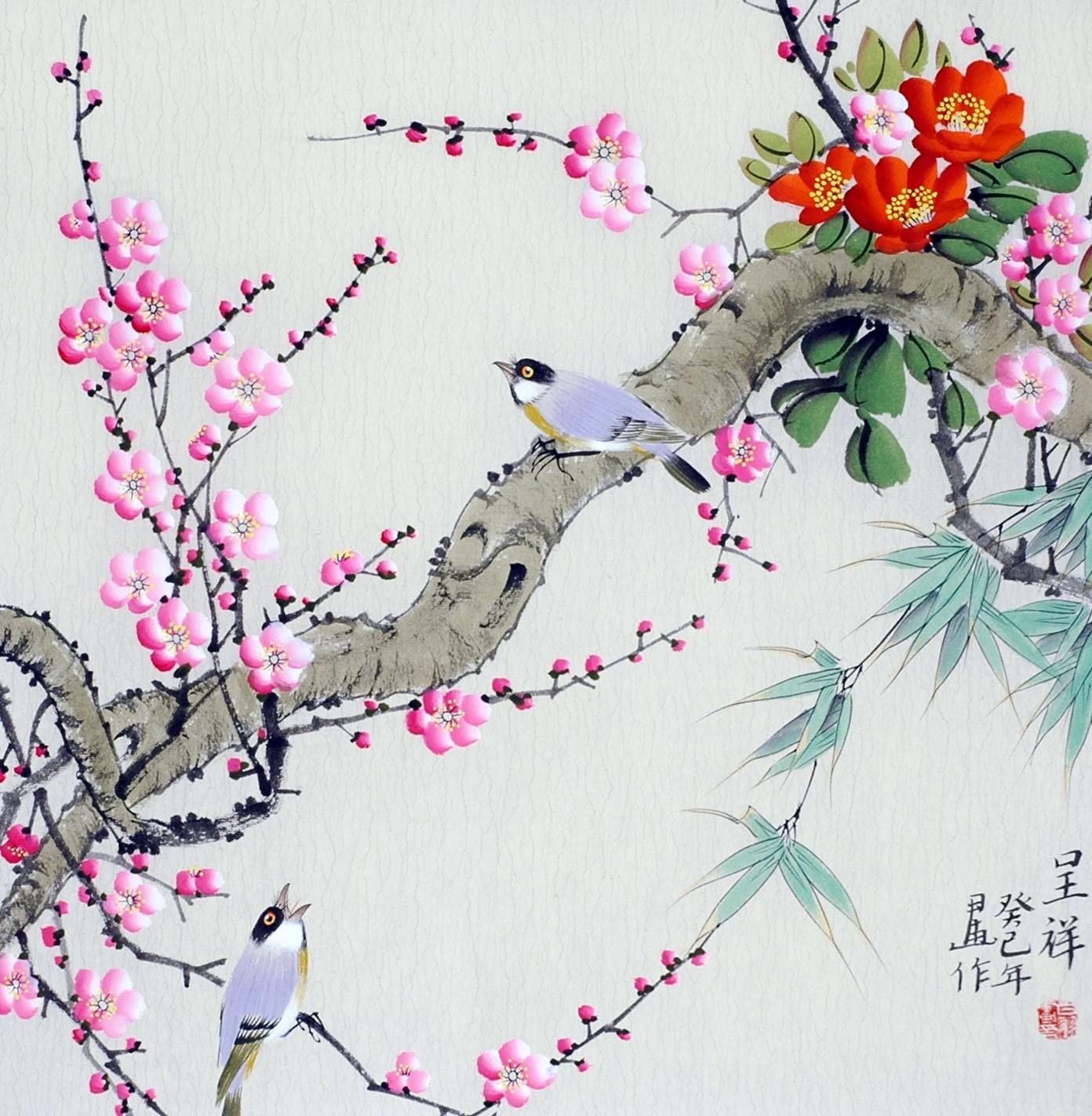 Chinese Flowers&Trees Painting - CNAG012156