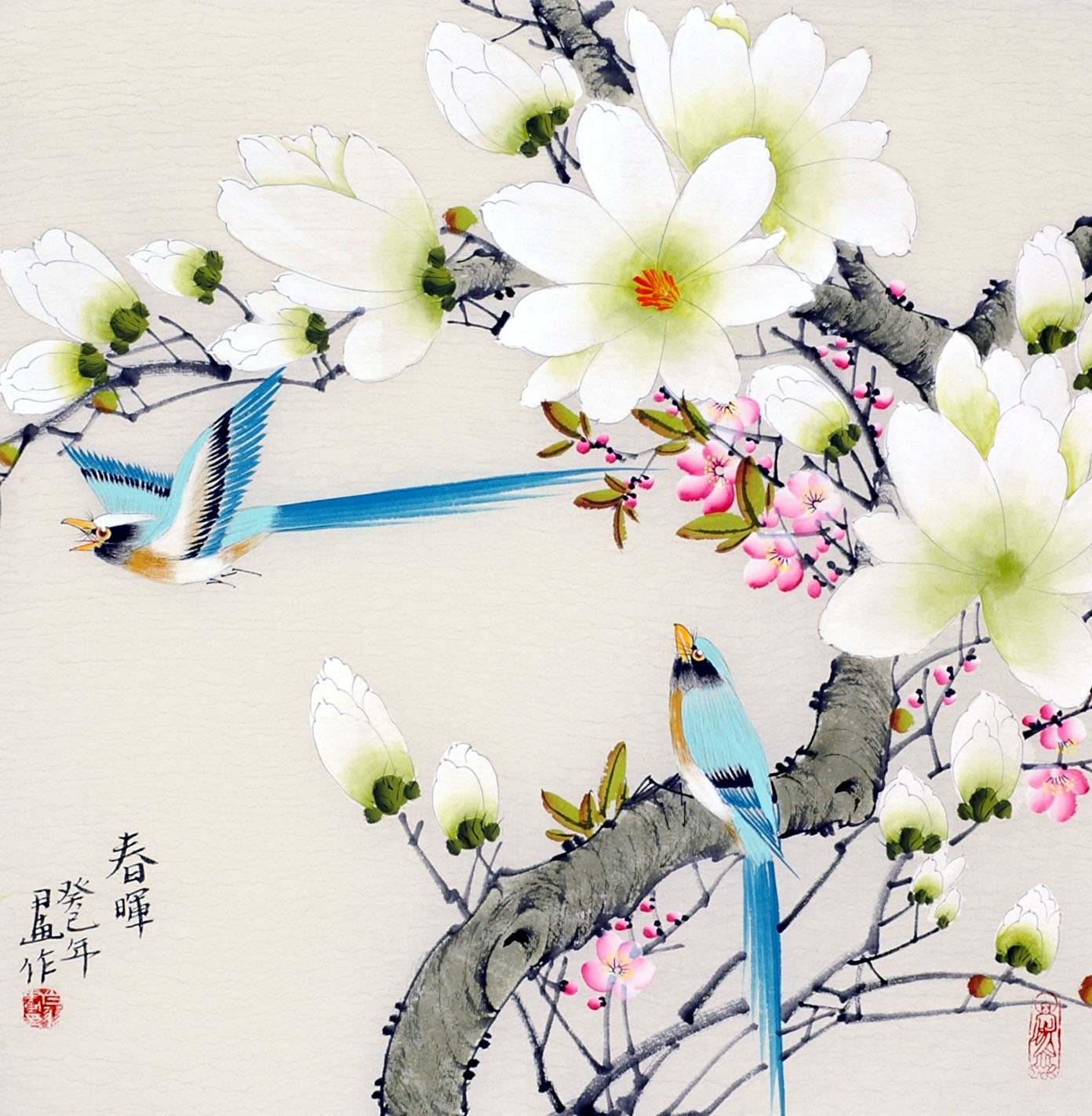 Chinese Flowers&Trees Painting - CNAG012158
