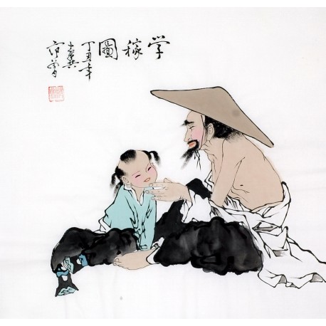 Chinese Figure Painting - CNAG012182