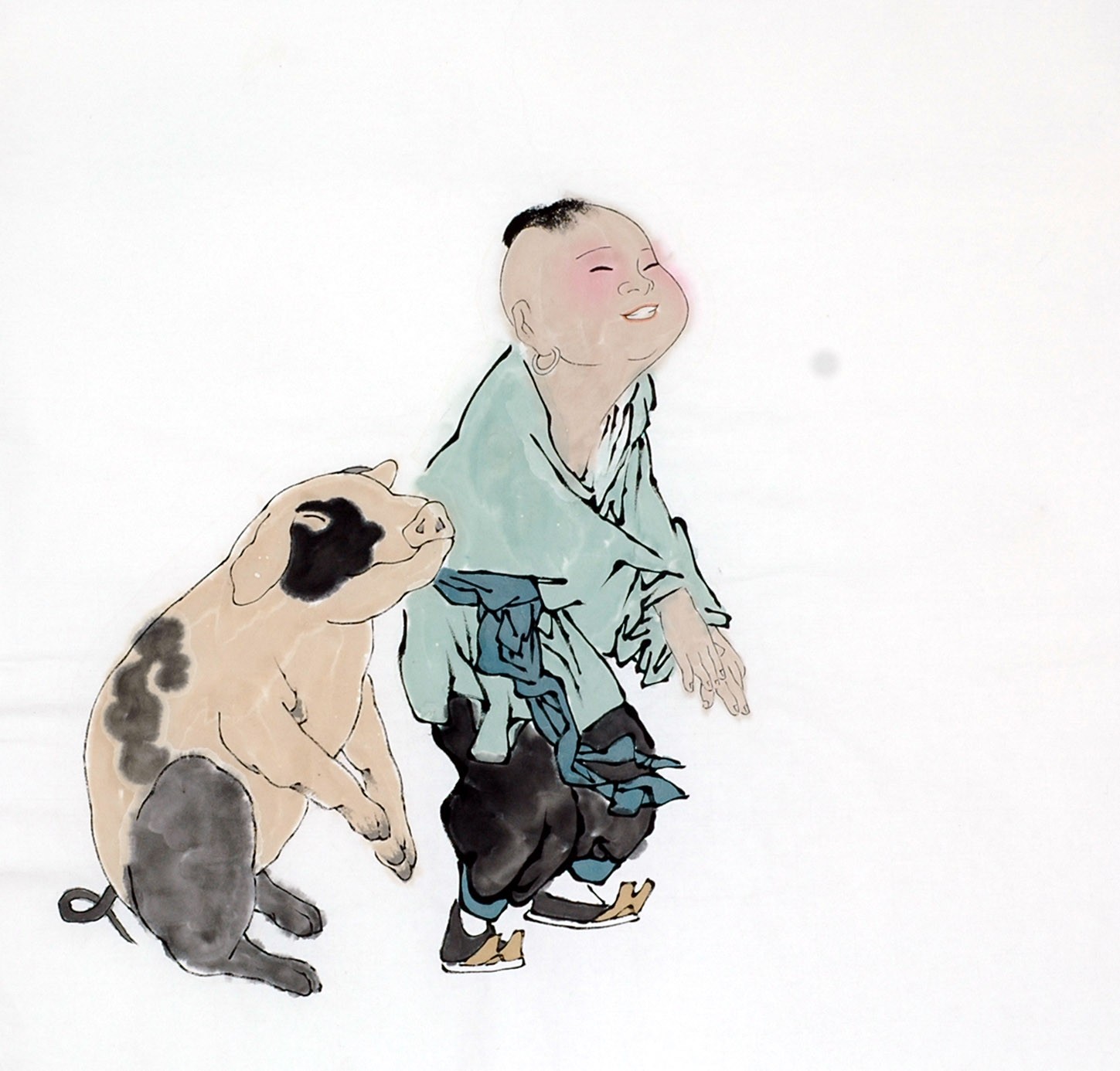Chinese Figure Painting - CNAG012195