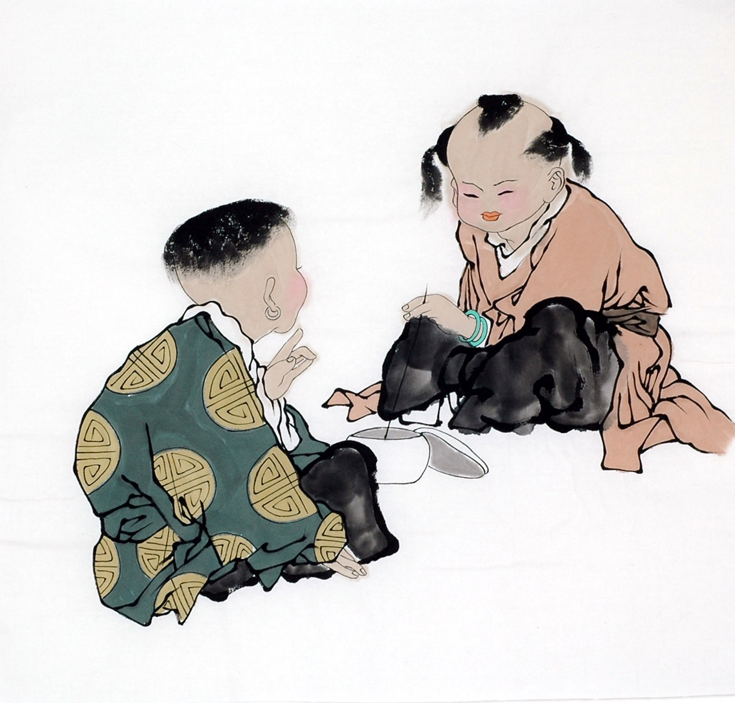 Chinese Figure Painting - CNAG012198