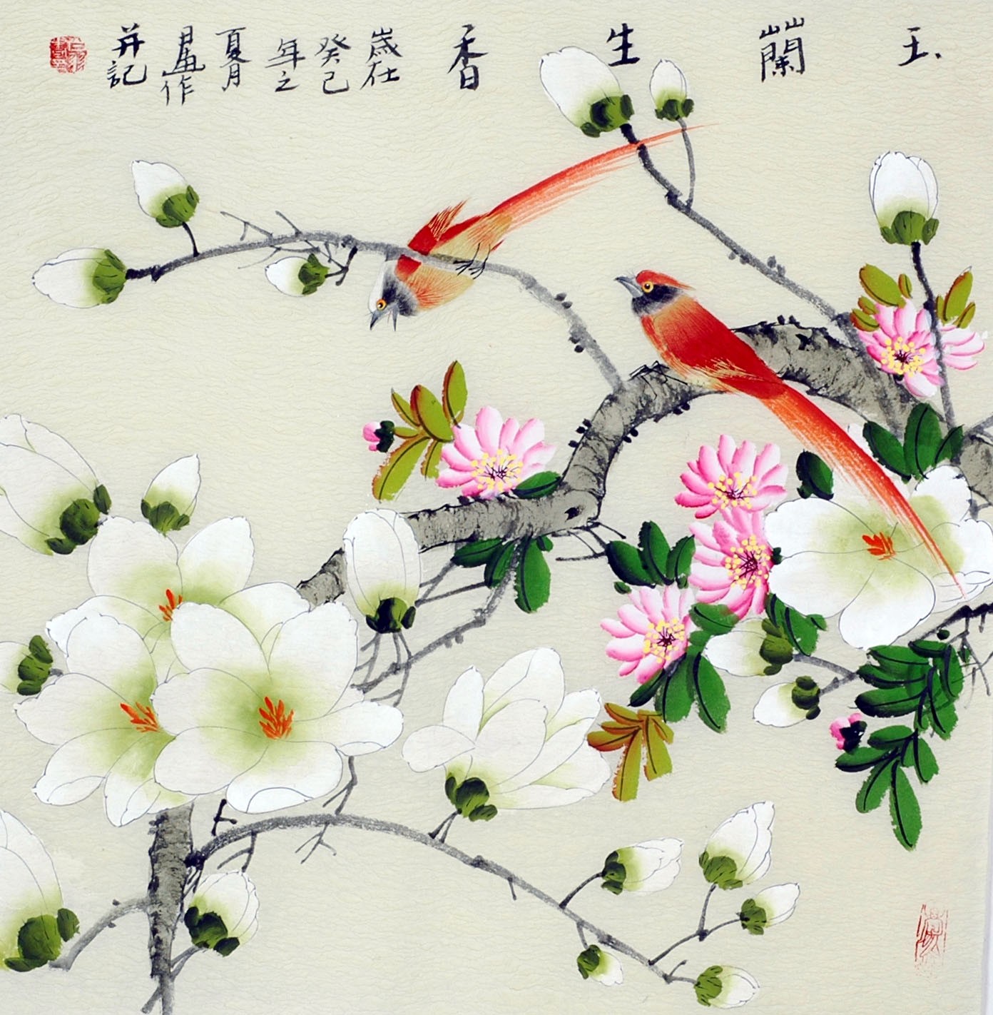 Chinese Flowers&Trees Painting - CNAG012222
