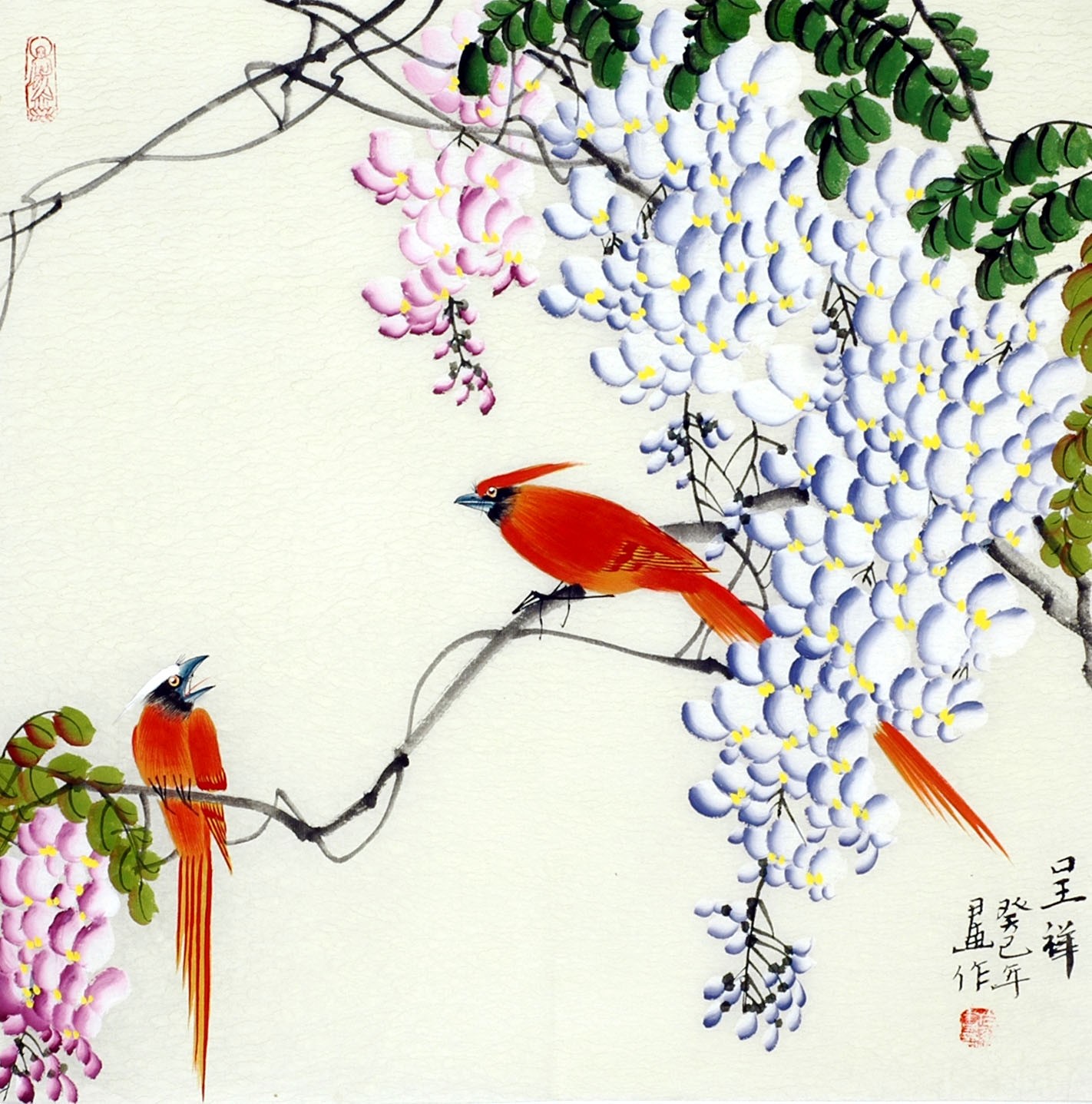 Chinese Flowers&Trees Painting - CNAG012228