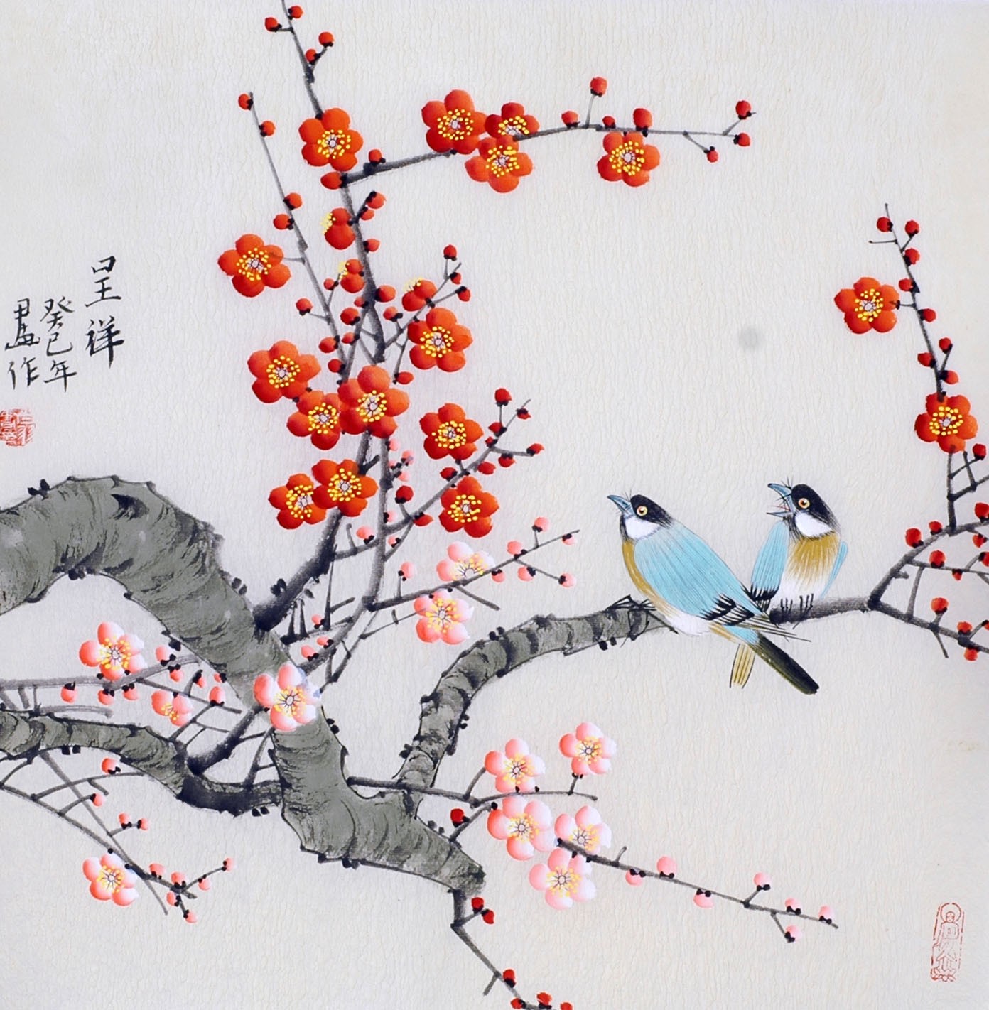 Chinese Flowers&Trees Painting - CNAG012231