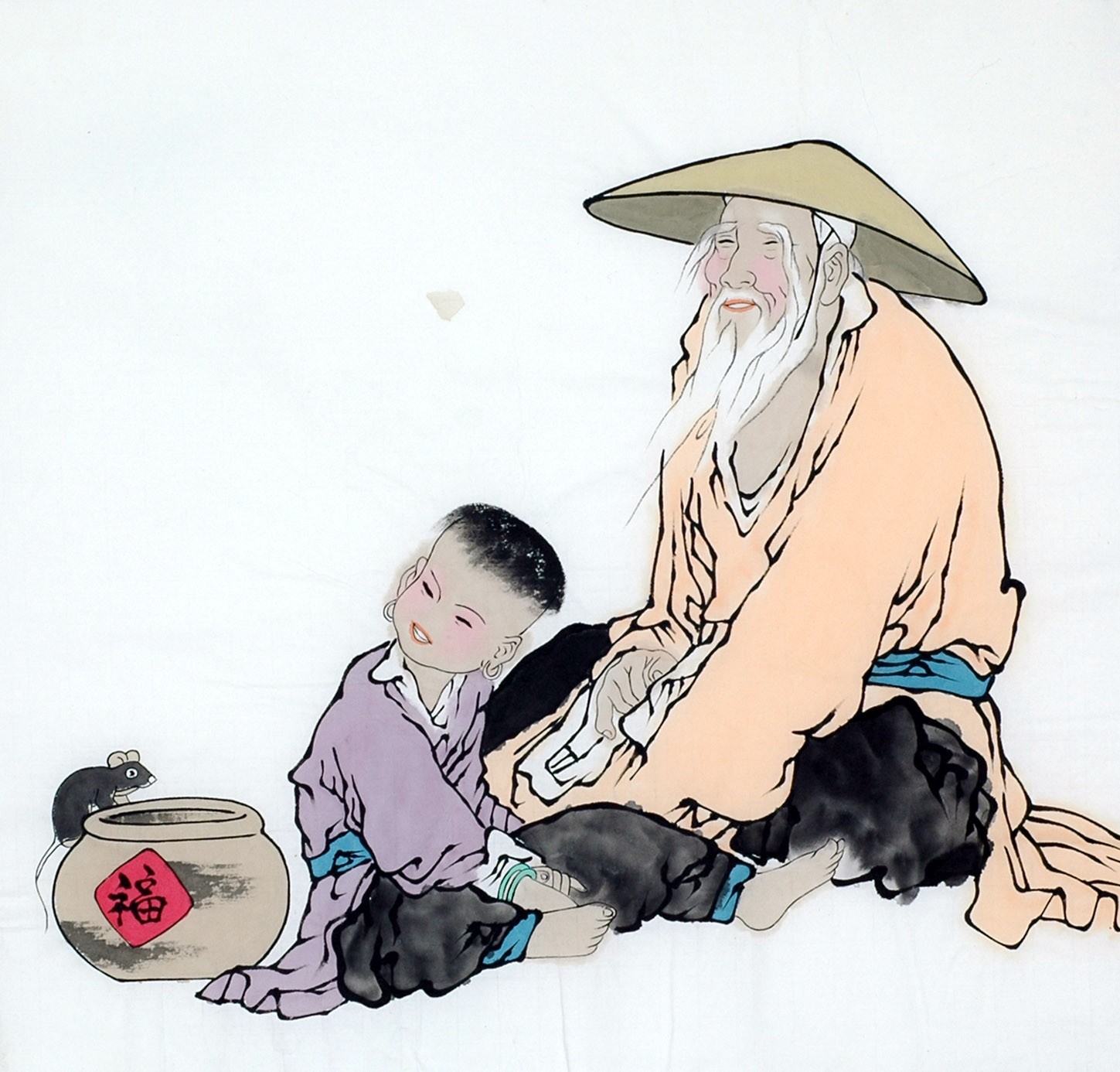 Chinese Figure Painting - CNAG012300