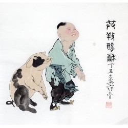 Chinese Figure Painting - CNAG012302
