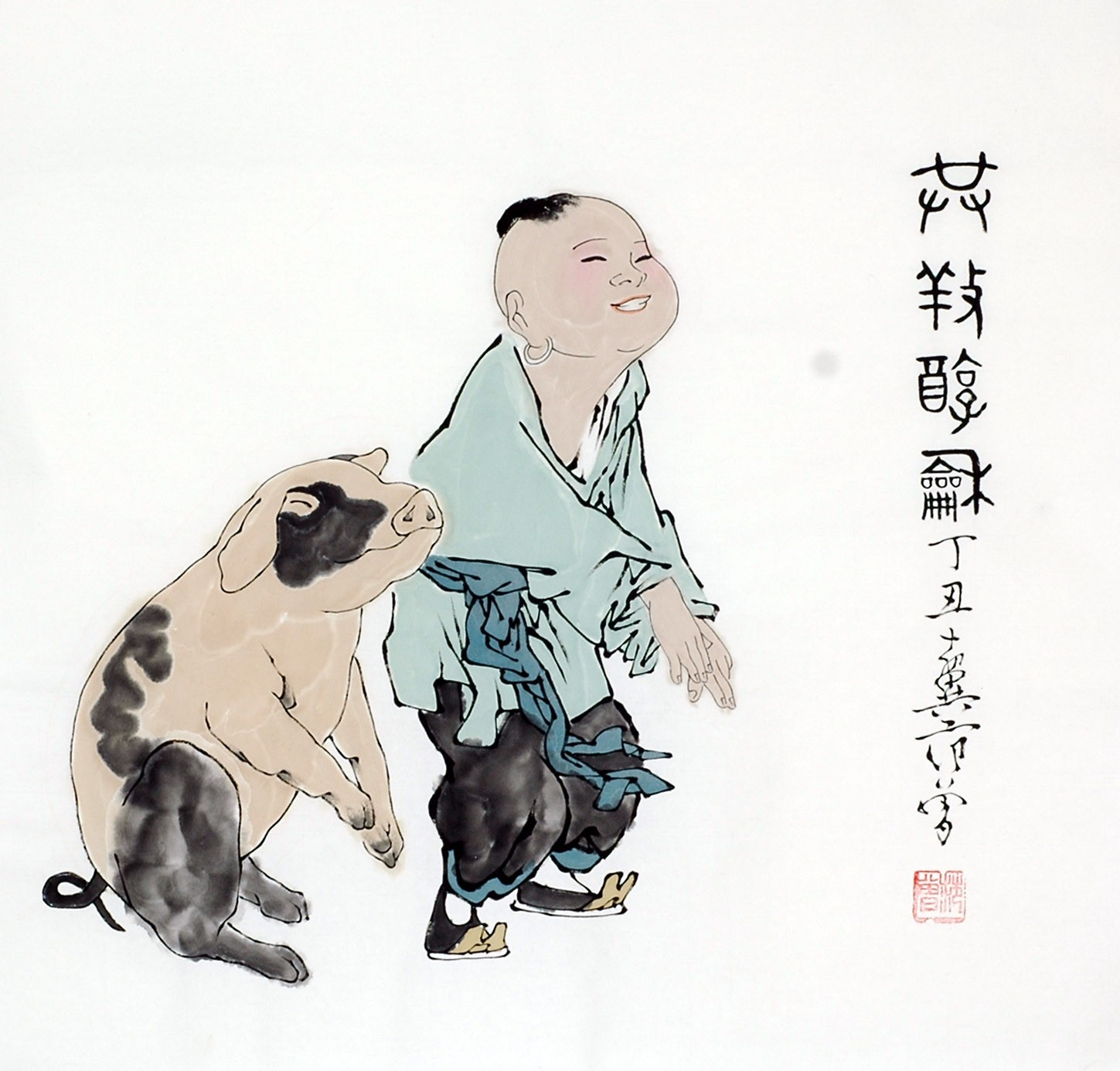 Chinese Figure Painting - CNAG012376