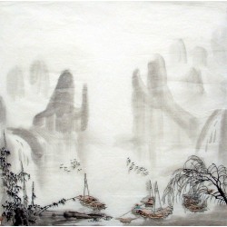 Chinese Landscape Painting - CNAG012459