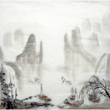 Chinese Landscape Painting - CNAG012459