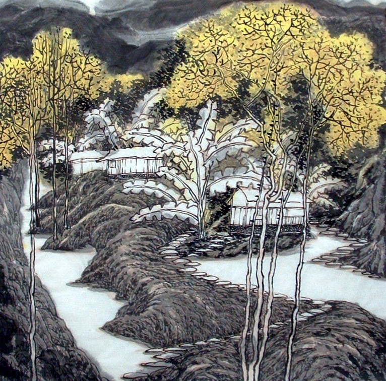 Chinese Landscape Painting - CNAG012460