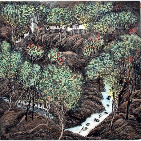 Chinese Landscape Painting - CNAG012461