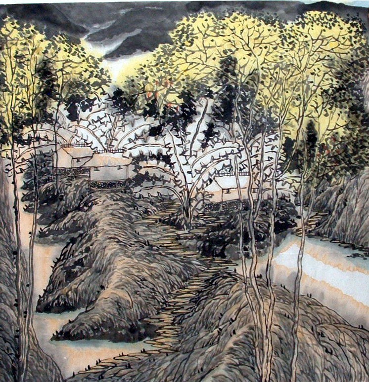 Chinese Landscape Painting - CNAG012462