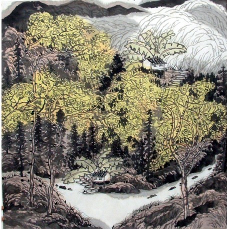 Chinese Landscape Painting - CNAG012463