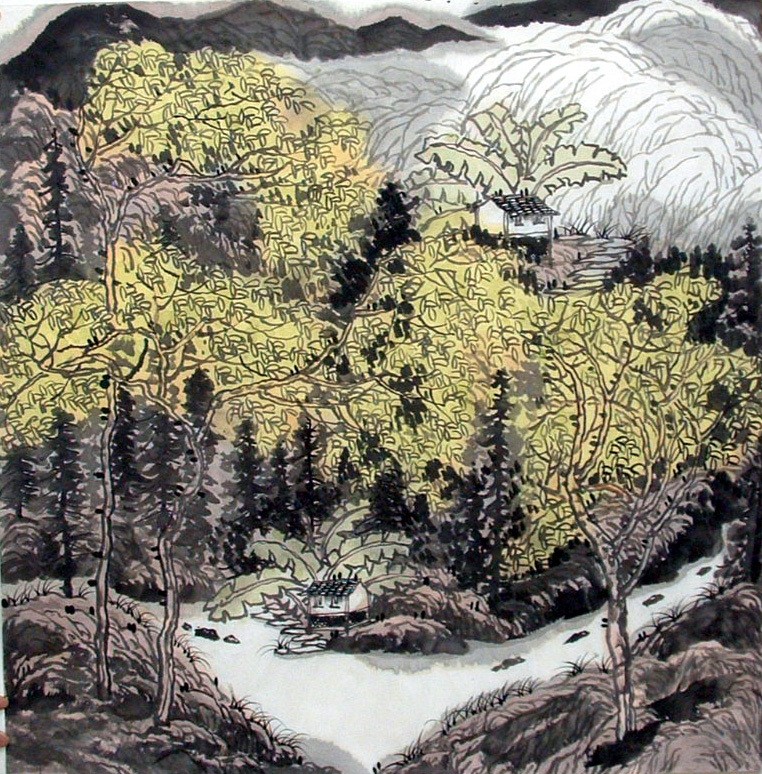 Chinese Landscape Painting - CNAG012463