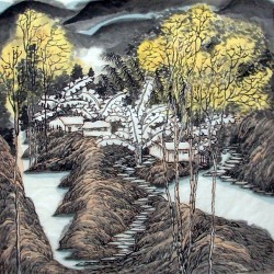 Chinese Landscape Painting - CNAG012466