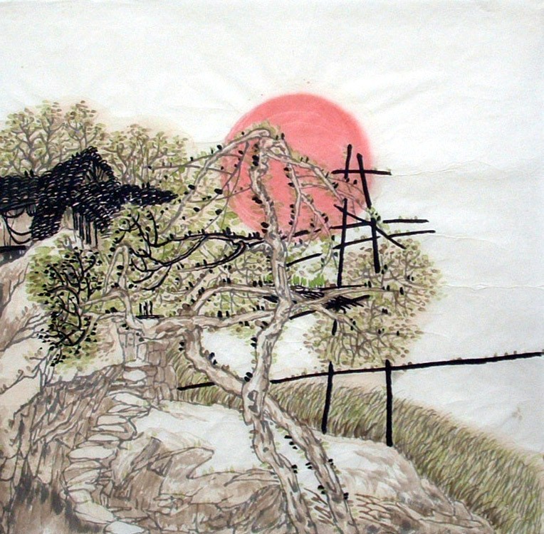 Chinese Landscape Painting - CNAG012467