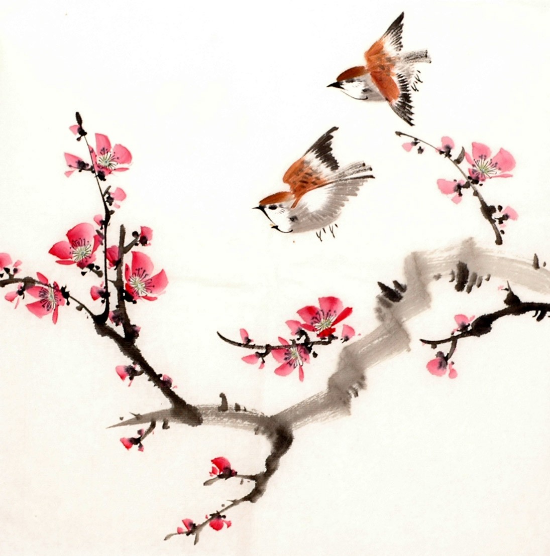 Chinese Flowers&Trees Painting - CNAG012489