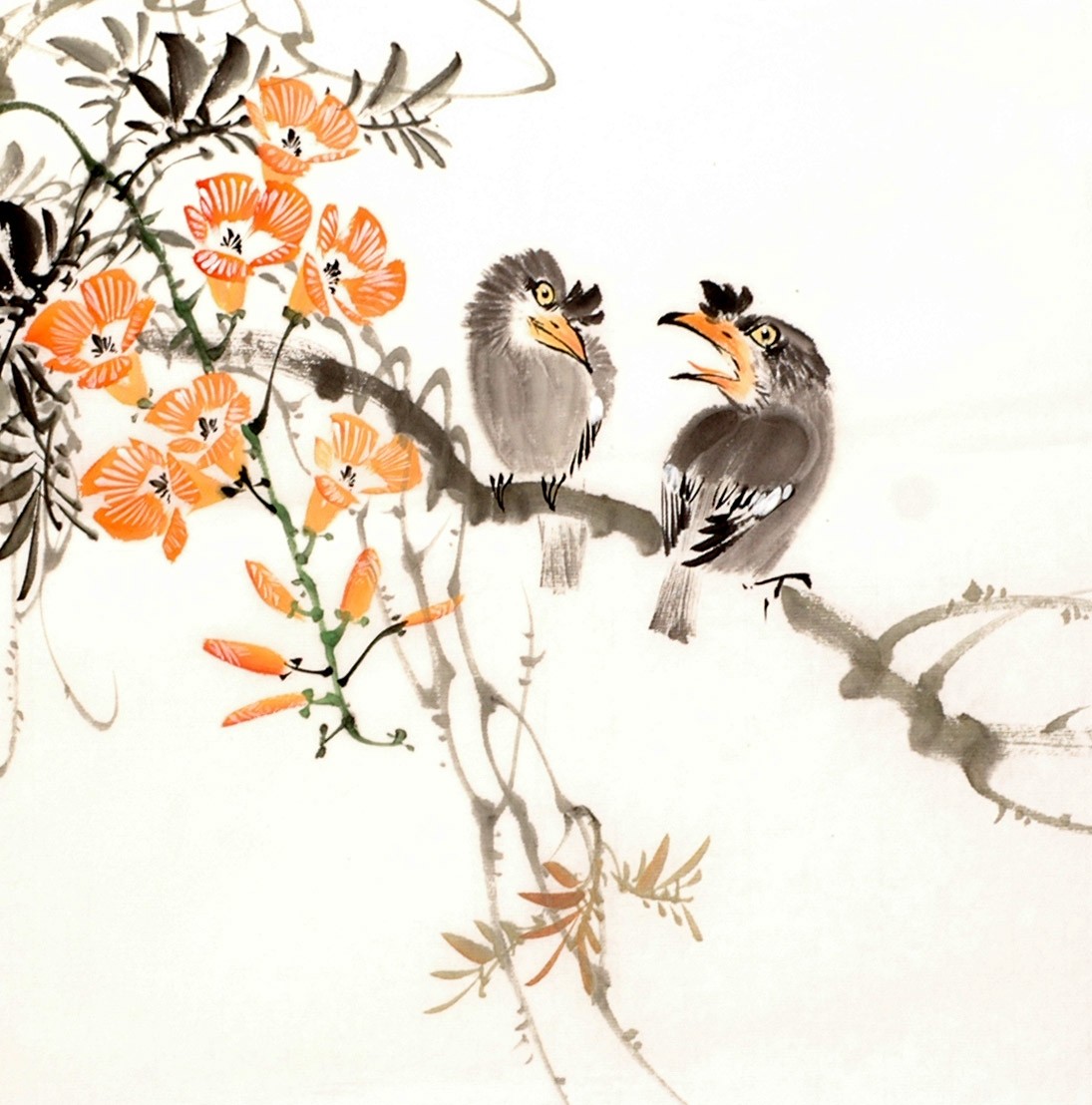 Chinese Flowers&Trees Painting - CNAG012614