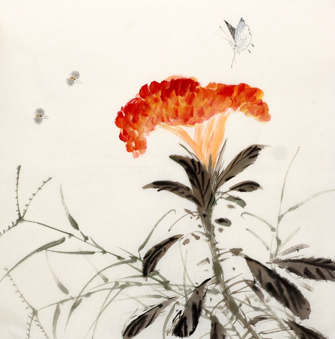 Chinese Flowers&Trees Painting - CNAG012650