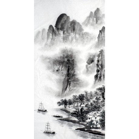 Chinese Landscape Painting - CNAG012752