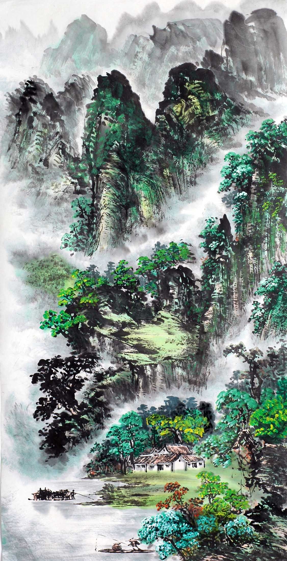 Chinese Landscape Painting - CNAG012753