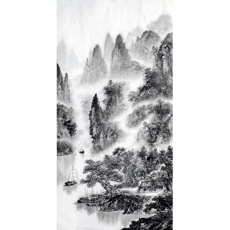 Chinese Landscape Painting - CNAG012757