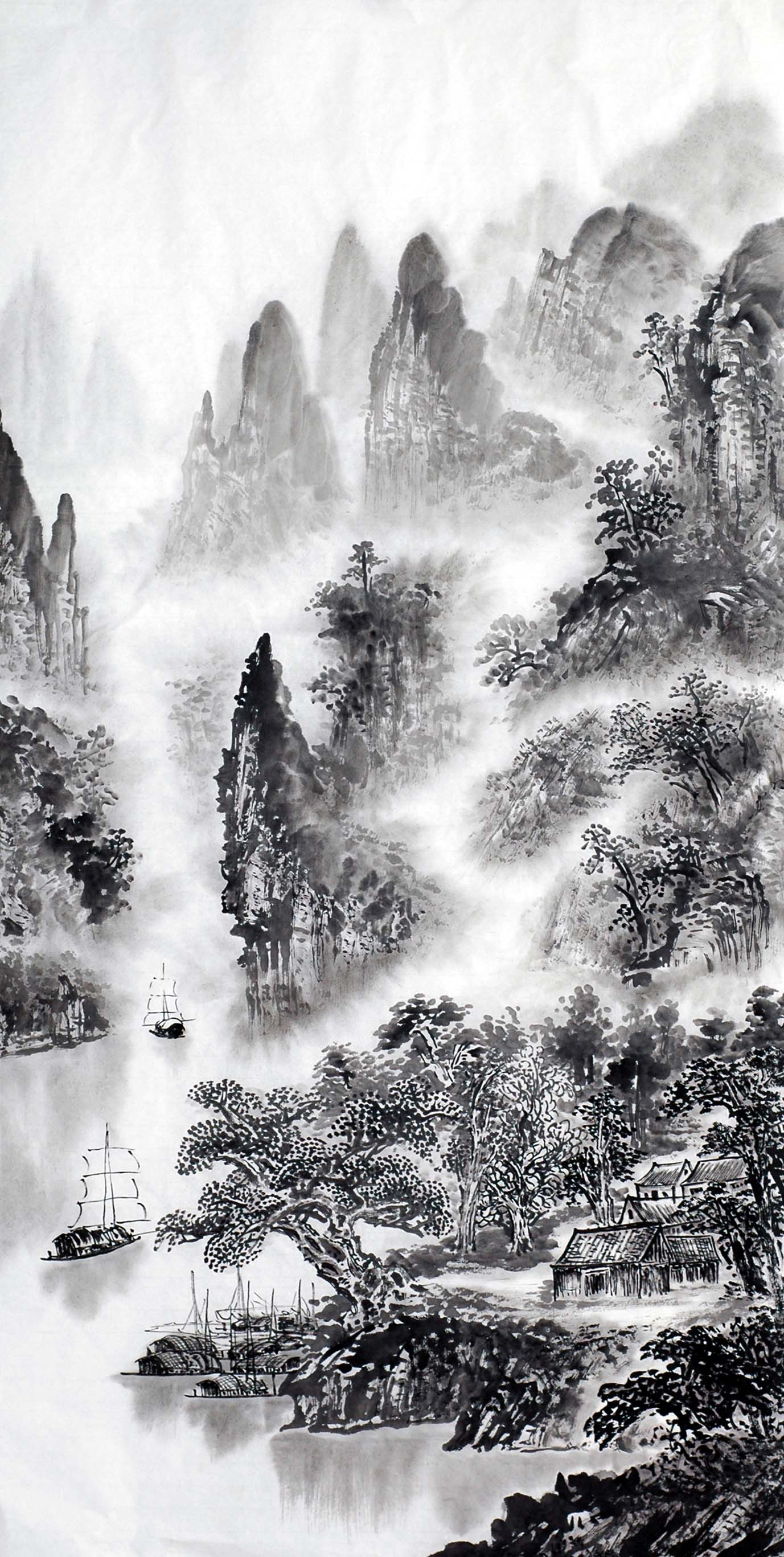 Chinese Landscape Painting - CNAG012757