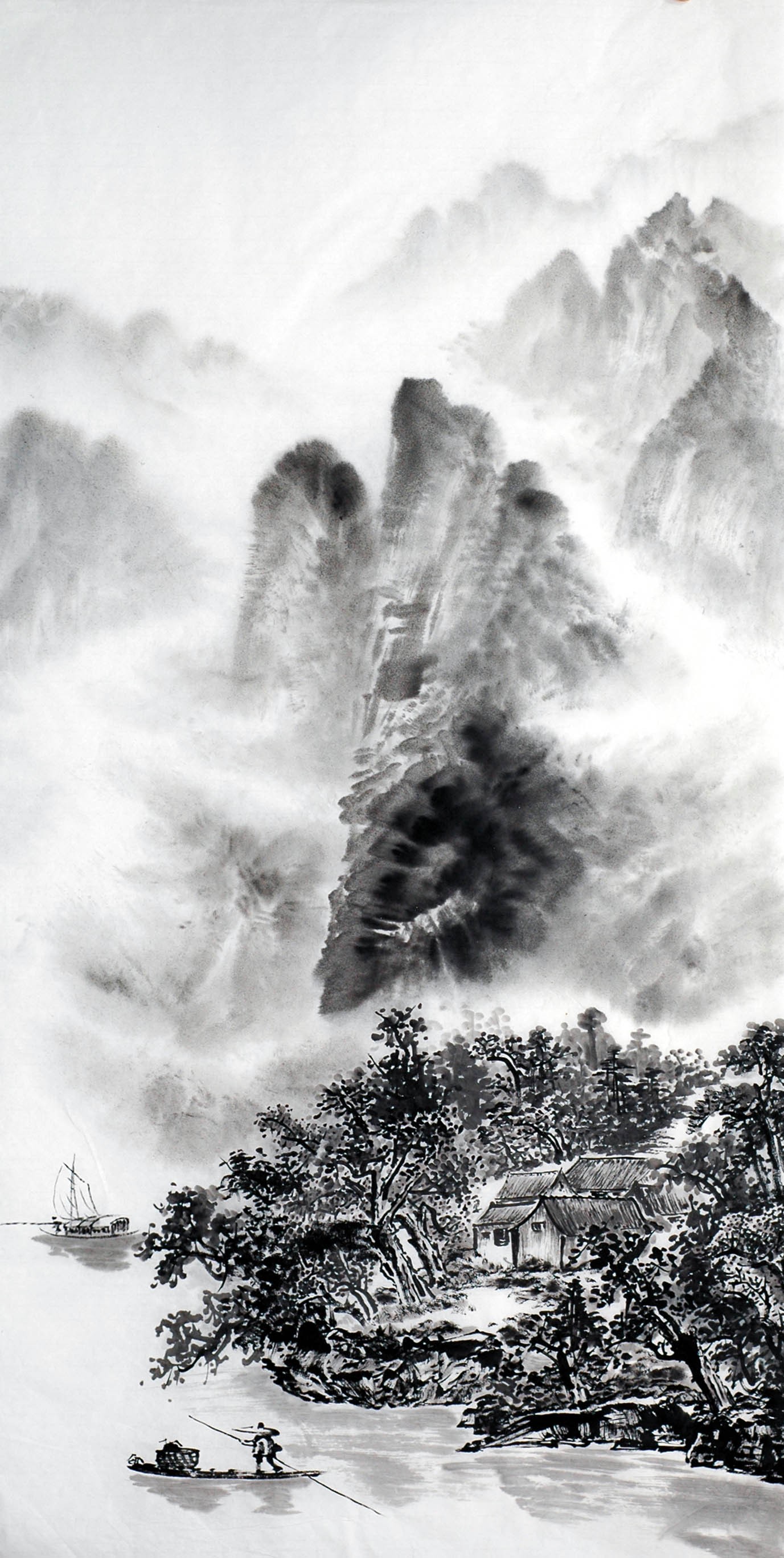 Chinese Landscape Painting - CNAG012760