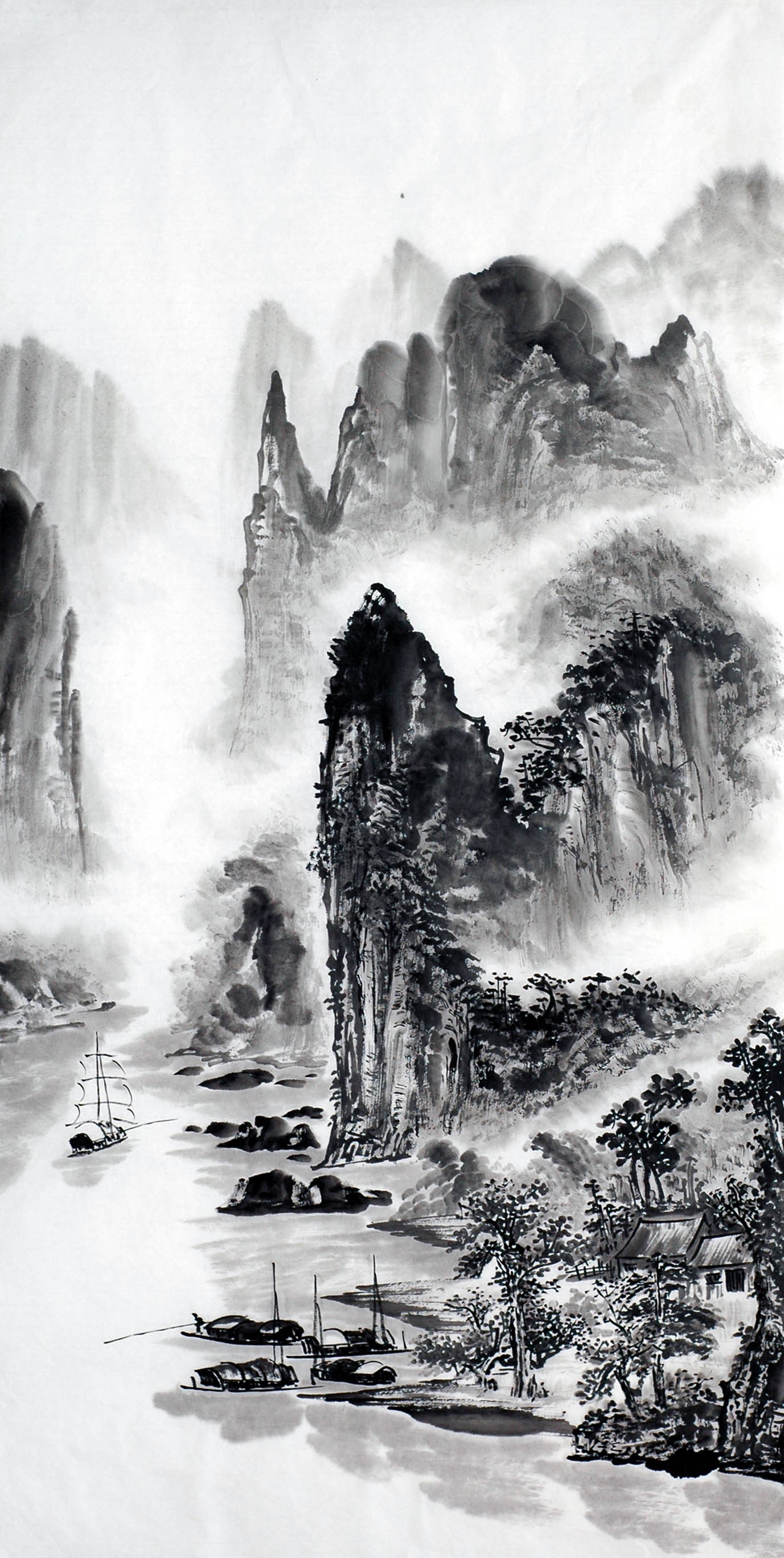 Chinese Landscape Painting - CNAG012761