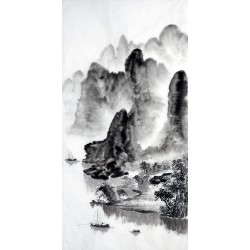 Chinese Landscape Painting - CNAG012762