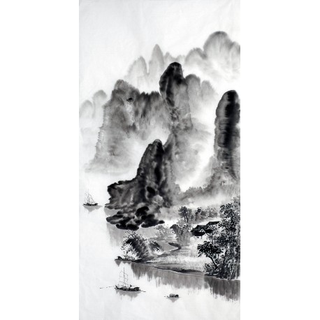 Chinese Landscape Painting - CNAG012762