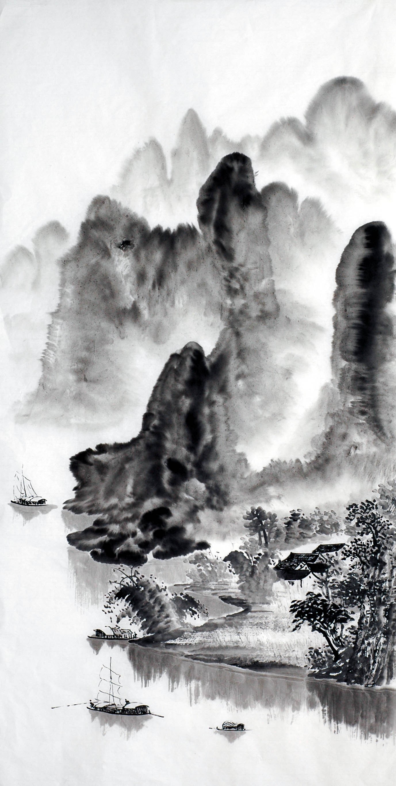 Chinese Landscape Painting - CNAG012762