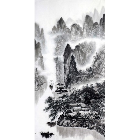 Chinese Landscape Painting - CNAG012763
