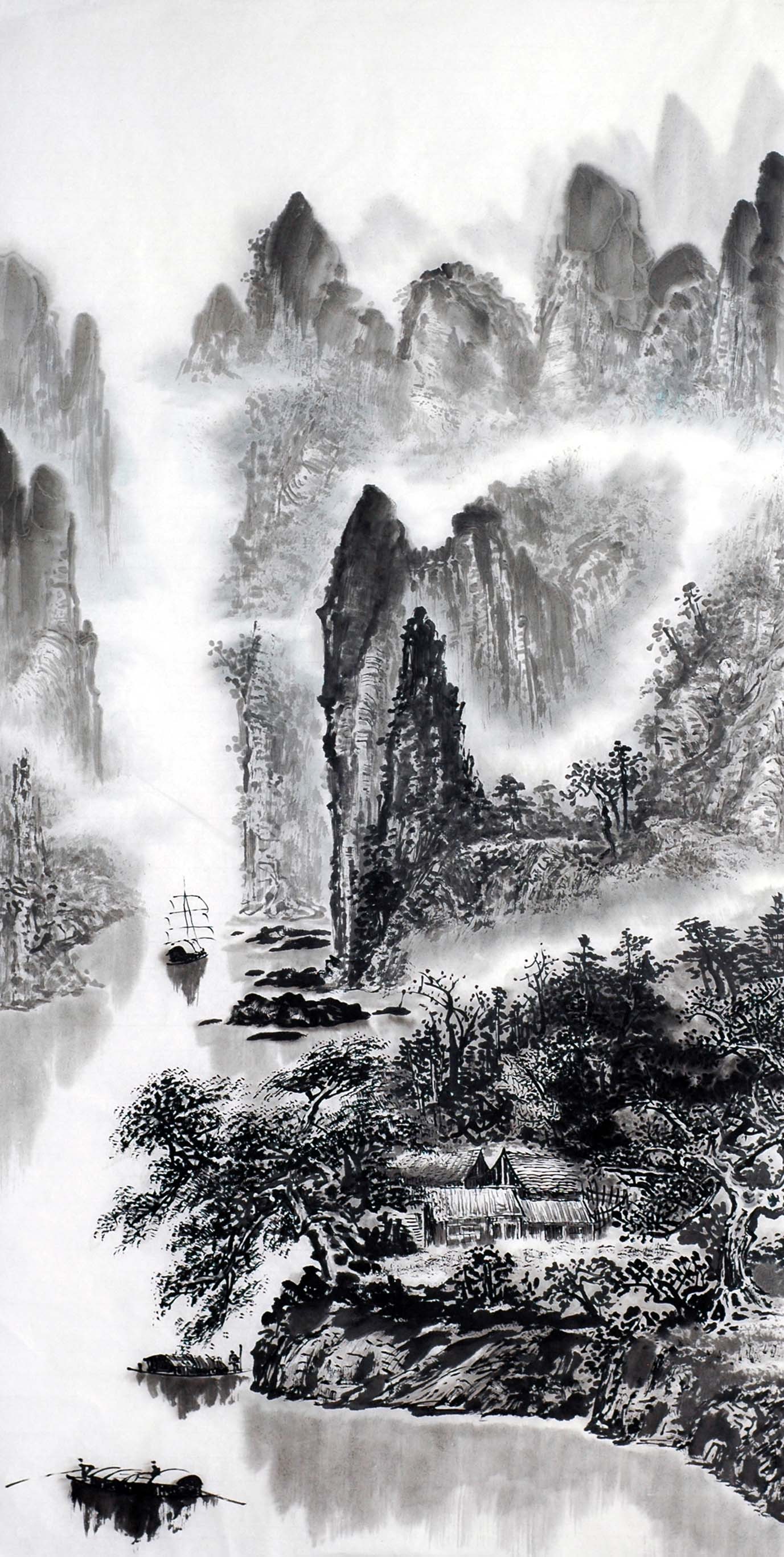 Chinese Landscape Painting - CNAG012763