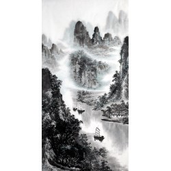 Chinese Landscape Painting - CNAG012764