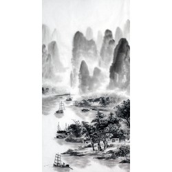 Chinese Landscape Painting - CNAG012771
