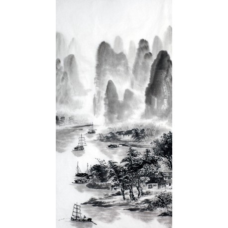 Chinese Landscape Painting - CNAG012771