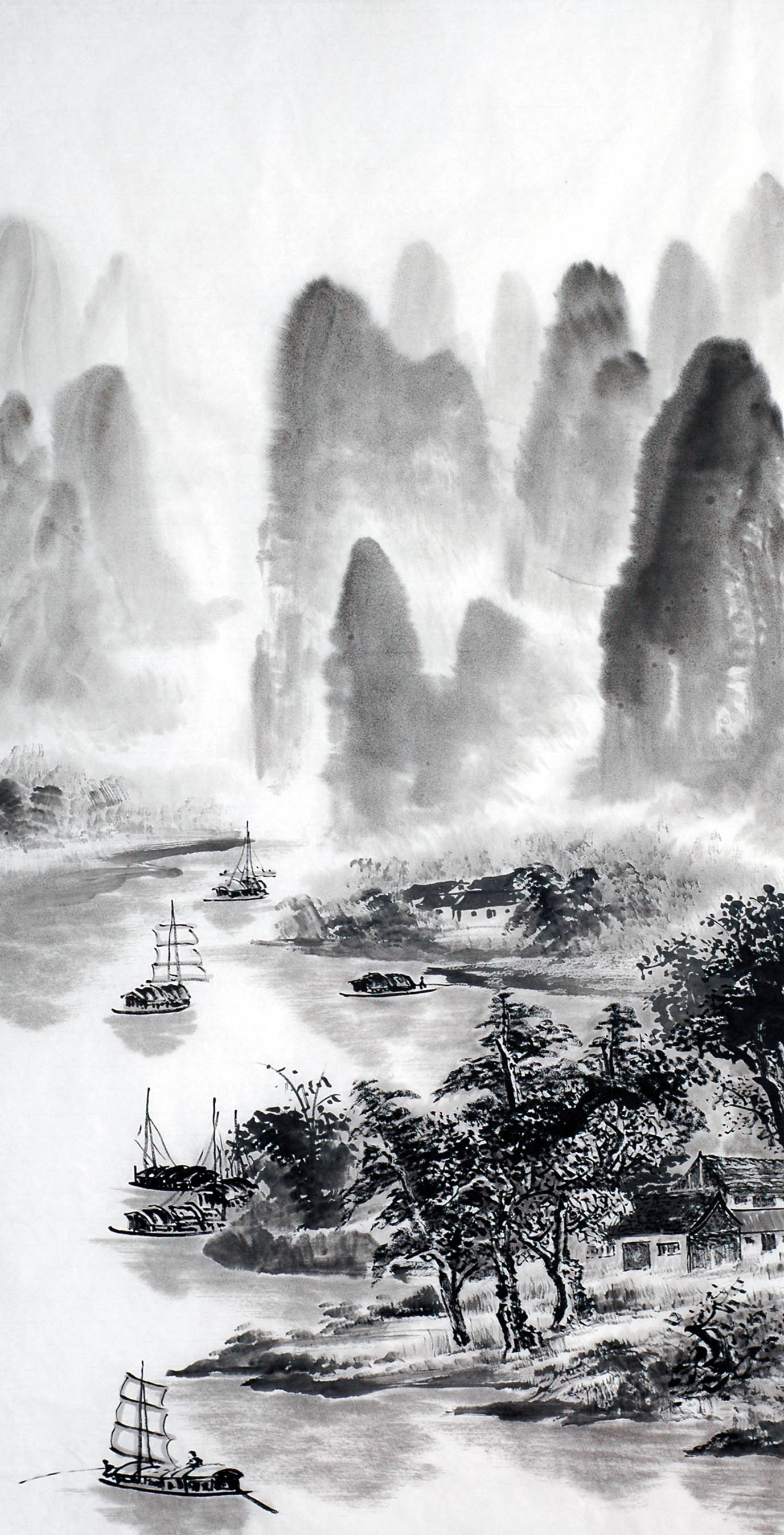 Chinese Landscape Painting - CNAG012771
