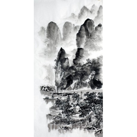 Chinese Landscape Painting - CNAG012772