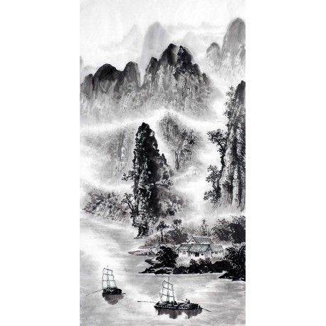 Chinese Landscape Painting - CNAG012773