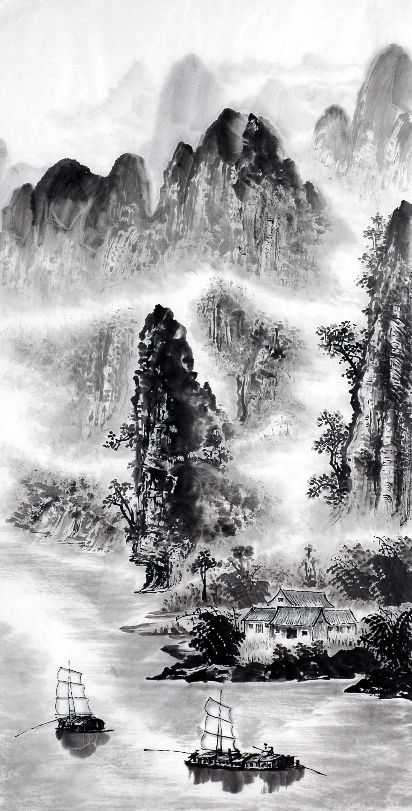 Chinese Landscape Painting - CNAG012773