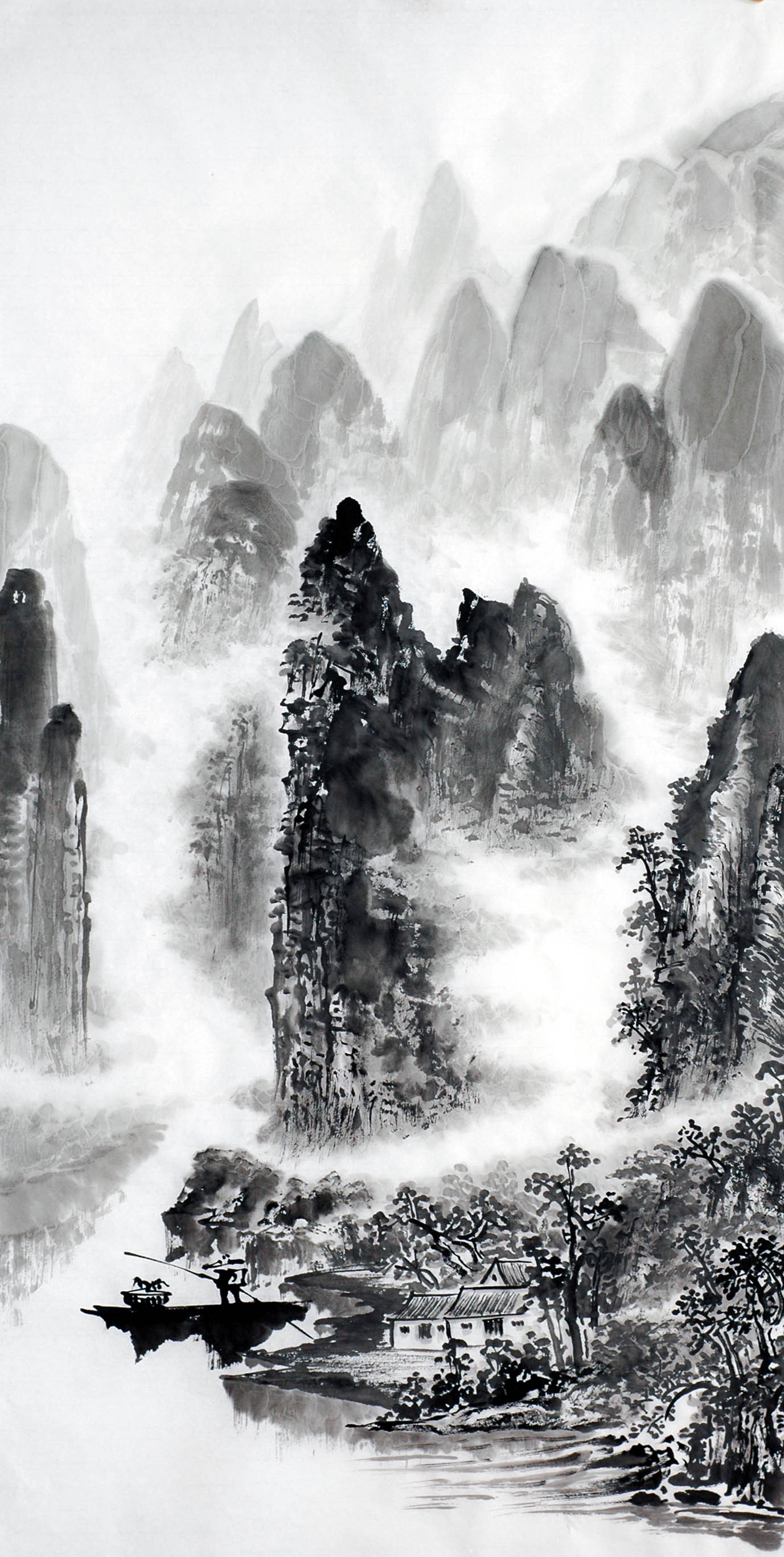 Chinese Landscape Painting - CNAG012775