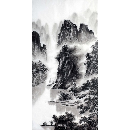Chinese Landscape Painting - CNAG012776