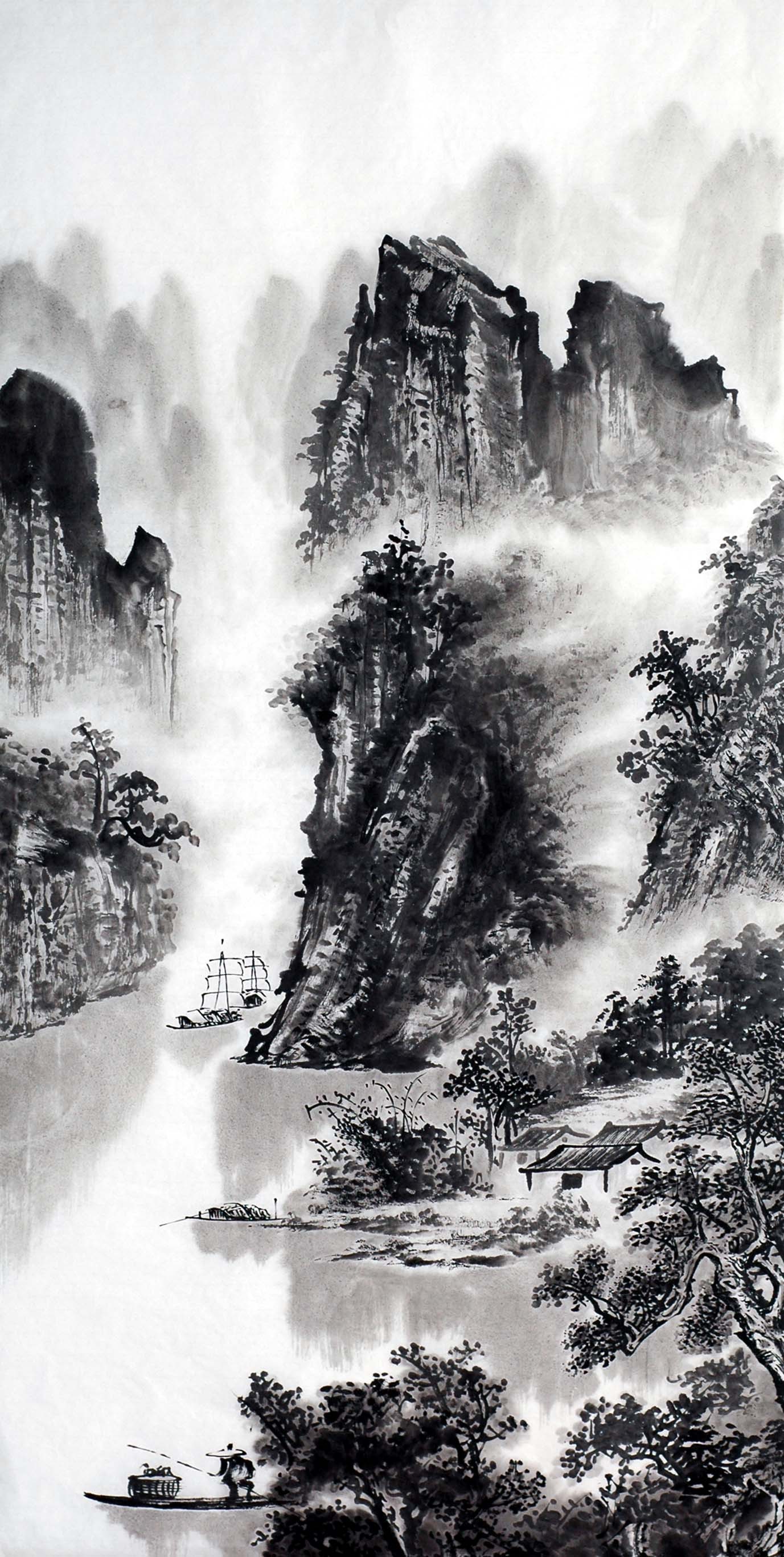 Chinese Landscape Painting - CNAG012776