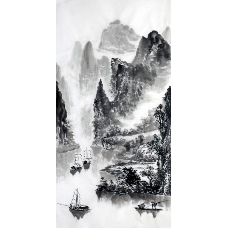 Chinese Landscape Painting - CNAG012777