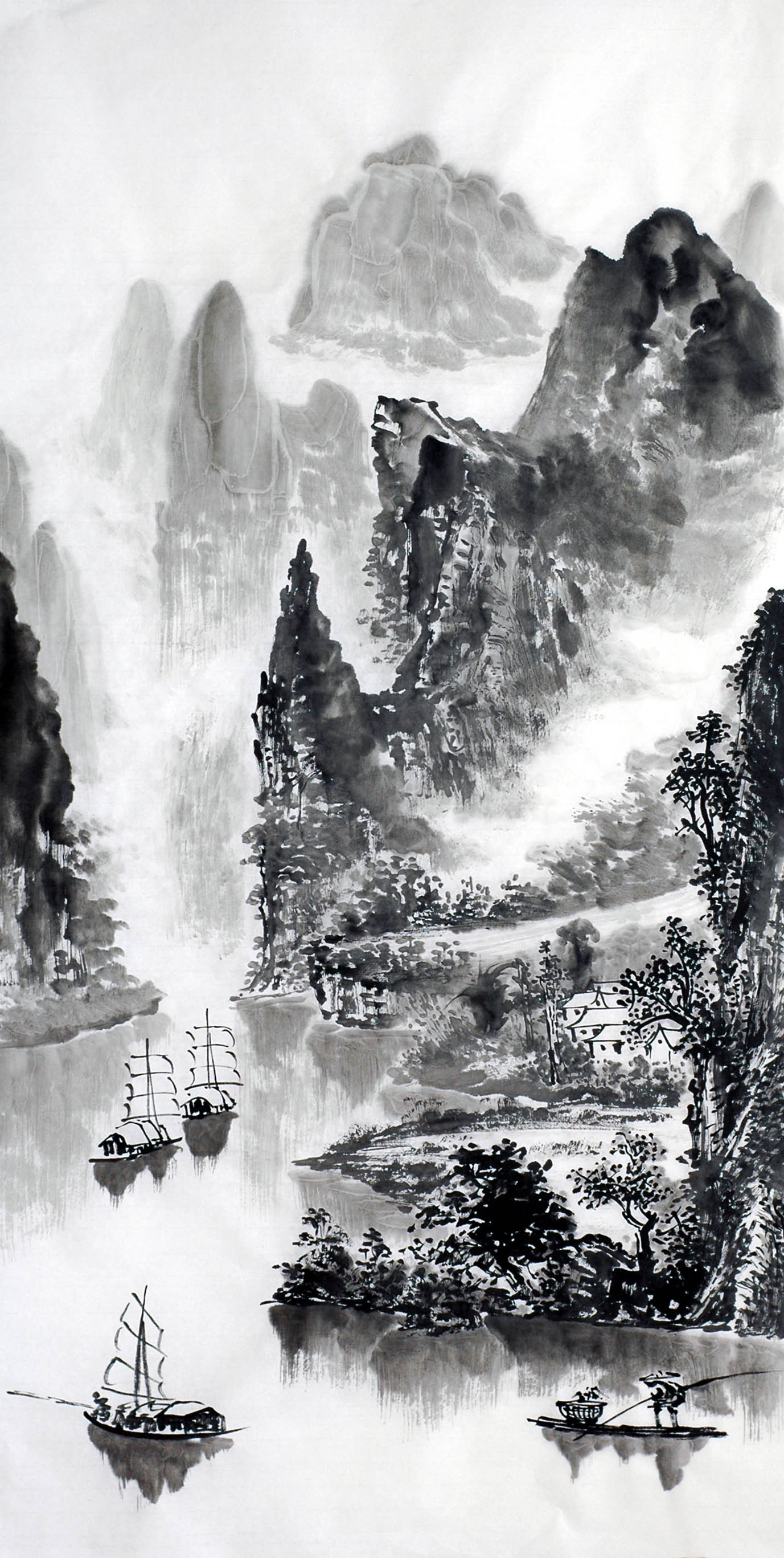 Chinese Landscape Painting - CNAG012777
