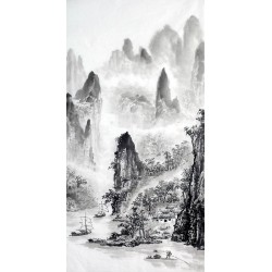 Chinese Landscape Painting - CNAG012781